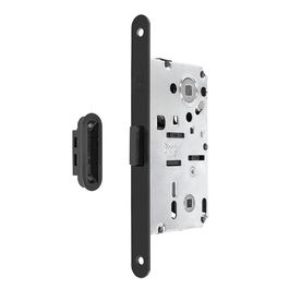 CERRADURAS Y BISAGRAS Picaporte Magnético B-Forty C95 E50 Negro Muletilla 95mm Acero con Cerradero Incluido