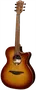 LAG Guitarra Acústica Auditorium Cutaway Tramontane 118 A/E Electroacústica Brown Shadow
