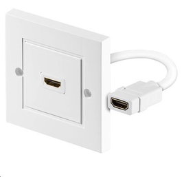 MicroConnect Enchufe de pared HDMI 4K, Blanco