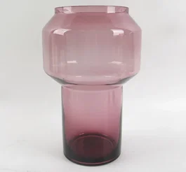 DKD Home Decor Jarrón de Cristal Rosa 20x20x31 cm
