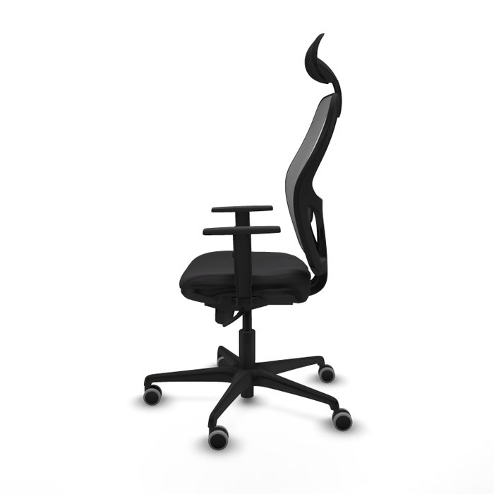 PIQUERAS Y CRESPO Silla de oficina Jorquera con mecanismo Sincro, negro y gris