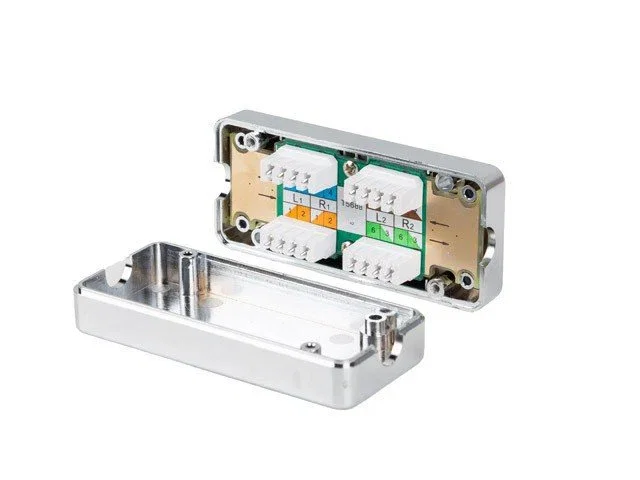 LANBERG PLC-6SL1-S Caja de conexiones de red Cat6 Plata
