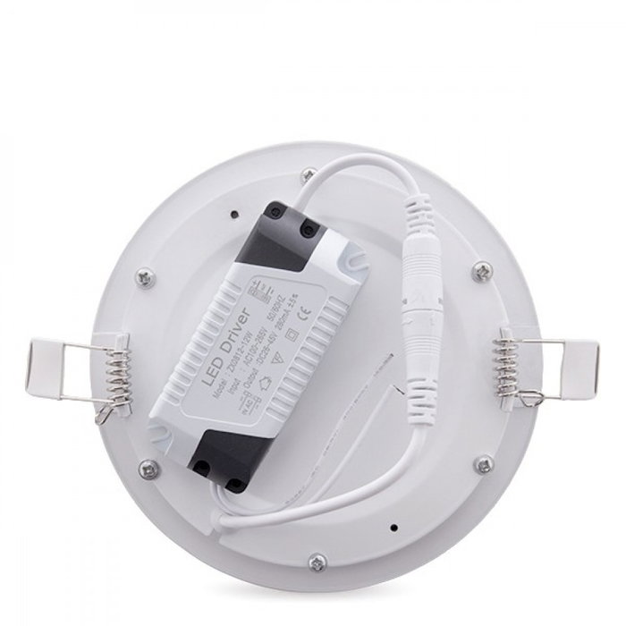 Placa LED Circular 9W 900Lm 6000K Blanco Frío Ultrafina
