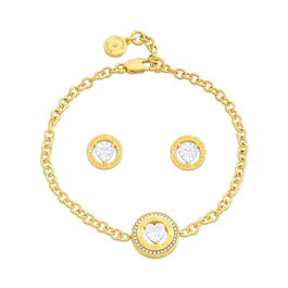 Conjunto Pulsera y Pendientes Michael Kors Fashion Dorado