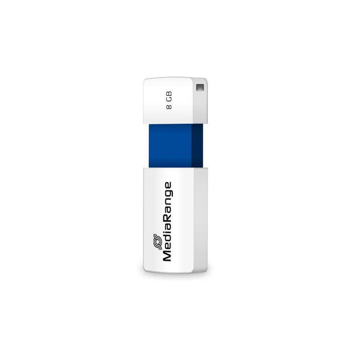 MEDIARANGE MediaRange MR971 USB 2.0 Slider 8GB Azul/Blanco MEDIARANGE MediaRange MR971 USB 2.0 Slider 8GB Azul/Blanco