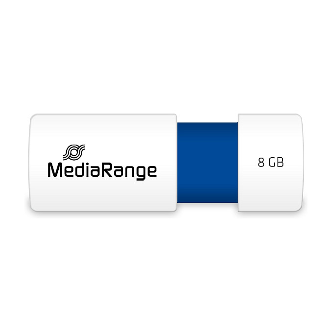 MediaRange MR971 USB-Stick 8GB USB 2.0 Slider Azul MediaRange MR971 USB-Stick 8GB USB 2.0 Slider Azul