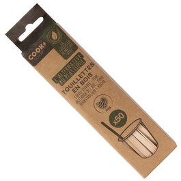 Cook Concept 50 Agitadores de Café Pino de 14 cm