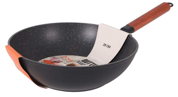 Inde Wok 28 cm Aluminio Forjado Full Doha Quttin (6 Unidades)