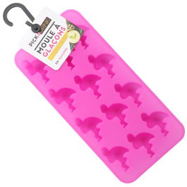 Pick and Drink Molde para 12 Cubitos de Hielo con Forma de Flamenco