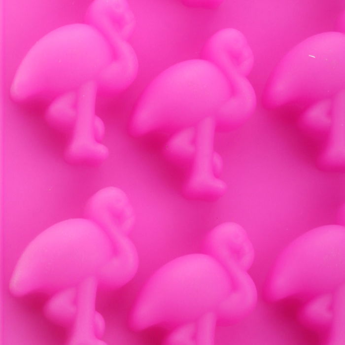 Pick and Drink Molde para 12 Cubitos de Hielo con Forma de Flamenco