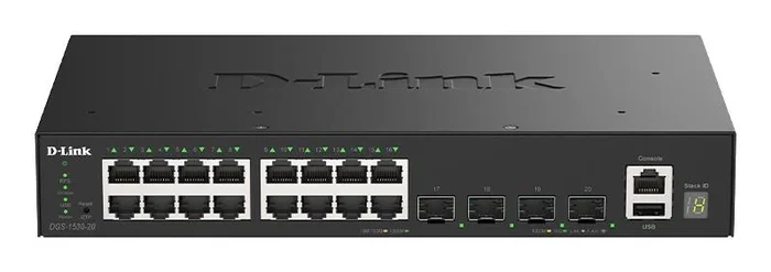 D-Link DGS-1530-20/E Switch Gestionado L2 con 16 Puertos Gigabit y 4 SFP+ 10G D-Link DGS-1530-20/E Switch Gestionado L2 con 16 Puertos Gigabit y 4 SFP+ 10G