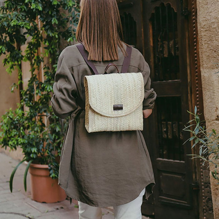 Basics Mochila palma viena con asa de nylon