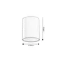 RABALUX Lámpara de Techo Exterior Zombor, Plafón Moderno Aluminio Gris Antracita, 1xGU10 IP54, 35W Máx., Diámetro 100 mm, Ref. RAB-7819