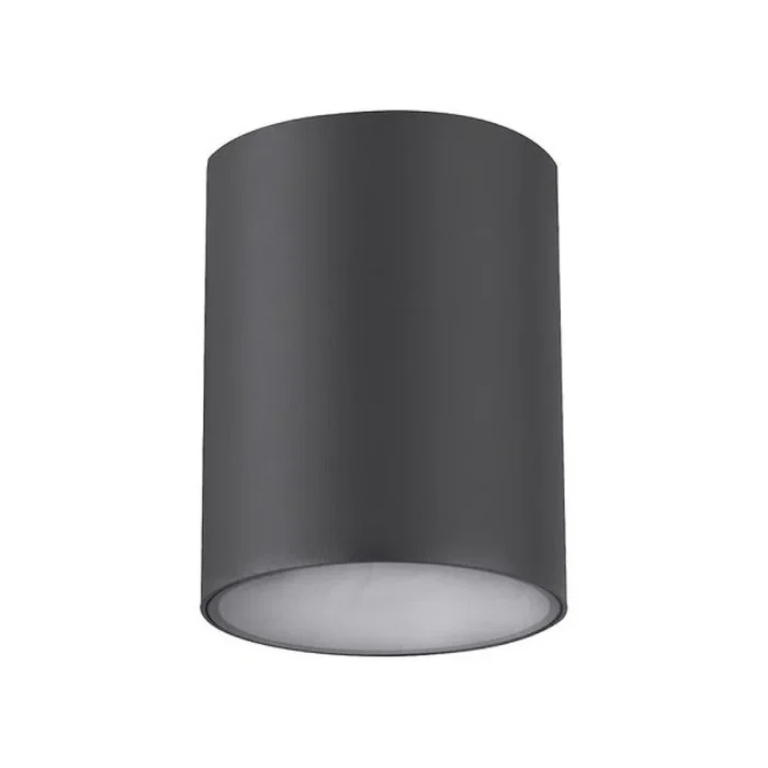 RABALUX Lámpara de Techo Exterior Zombor, Plafón Moderno Aluminio Gris Antracita, 1xGU10 IP54, 35W Máx., Diámetro 100 mm, Ref. RAB-7819