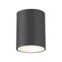 RABALUX Lámpara de Techo Exterior Zombor, Plafón Moderno Aluminio Gris Antracita, 1xGU10 IP54, 35W Máx., Diámetro 100 mm, Ref. RAB-7819