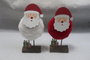 DKD Home Decor Figura de Papá Noel MDF y Poliéster 8x4,5x21 cm Surtido de 2