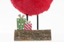 DKD Home Decor Figura Navidad Tradicional Papá Noel Blanco Rojo MDF Poliester 4.5 x 21 x 8 cm (6 Unidades)