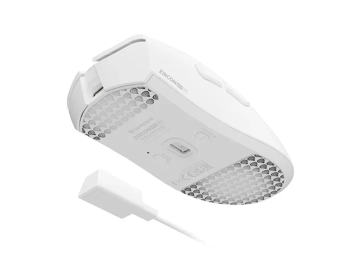 Genesis Zircon 880 Pro Wireless Ratón Inalámbrico Gaming Blanco 30000 DPI PixArt PAW3950