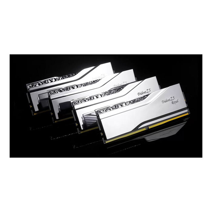 G.Skill Trident Z5 Royal DIMM Kit 32 GB (2 x 16 GB) DDR5 7600, F5-7600J3646G16GX2-TR5S, Plata, Intel XMP