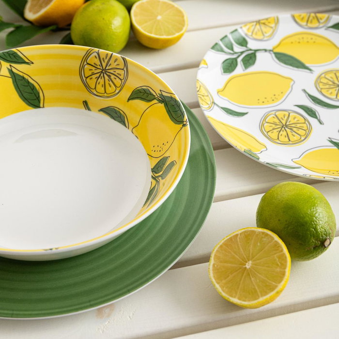 Plato Hondo Melamina Sicilia Quid 20 cm