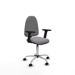 PIQUERAS Y CRESPO Silla de oficina Aýna Gris con Brazos 2D