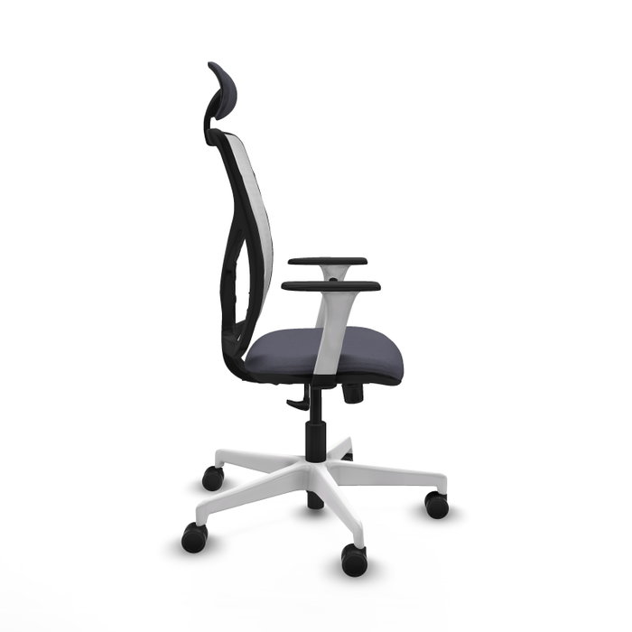 PIQUERAS Y CRESPO Silla de oficina Motilla con mecanismo Sincro, Gris oscuro y Blanco PIQUERAS Y CRESPO Silla de oficina Motilla con mecanismo Sincro, Gris oscuro y Blanco