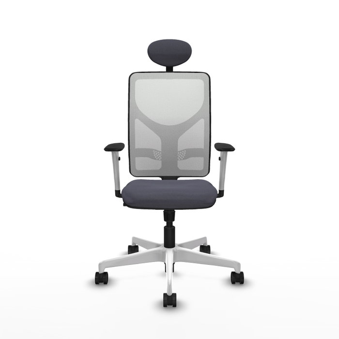 PIQUERAS Y CRESPO Silla de oficina Motilla con mecanismo Sincro, Gris oscuro y Blanco PIQUERAS Y CRESPO Silla de oficina Motilla con mecanismo Sincro, Gris oscuro y Blanco
