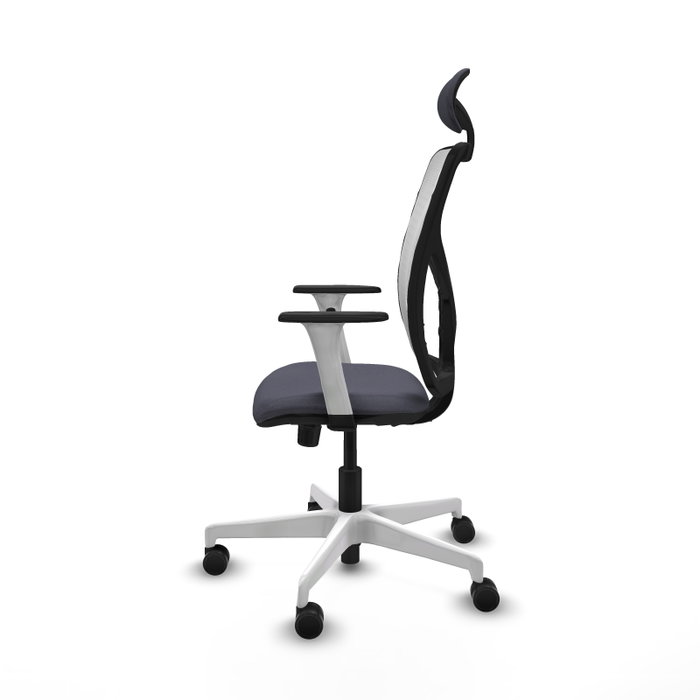 PIQUERAS Y CRESPO Silla de oficina Motilla con mecanismo Sincro, Gris oscuro y Blanco PIQUERAS Y CRESPO Silla de oficina Motilla con mecanismo Sincro, Gris oscuro y Blanco