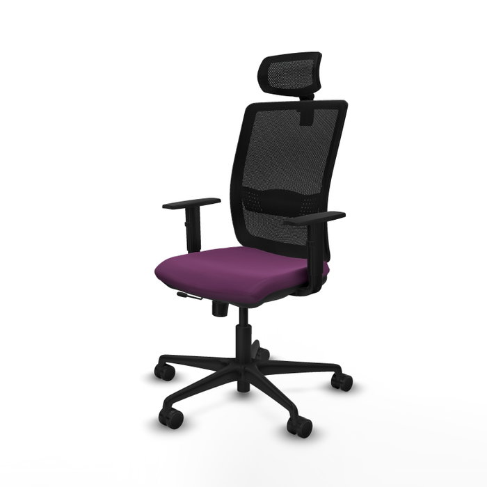 PIQUERAS Y CRESPO Silla de oficina Haches Morado y Negro PIQUERAS Y CRESPO Silla de oficina Haches Morado y Negro