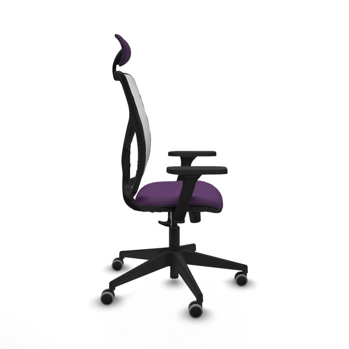 PIQUERAS Y CRESPO Silla de oficina Motilla, Mecanismo Sincro, Morado/Blanco PIQUERAS Y CRESPO Silla de oficina Motilla, Mecanismo Sincro, Morado/Blanco