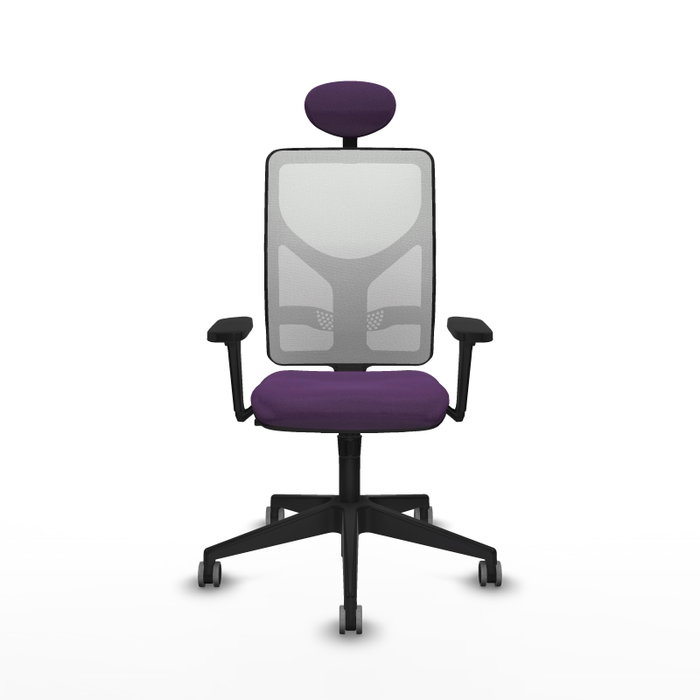 PIQUERAS Y CRESPO Silla de oficina Motilla, Mecanismo Sincro, Morado/Blanco PIQUERAS Y CRESPO Silla de oficina Motilla, Mecanismo Sincro, Morado/Blanco