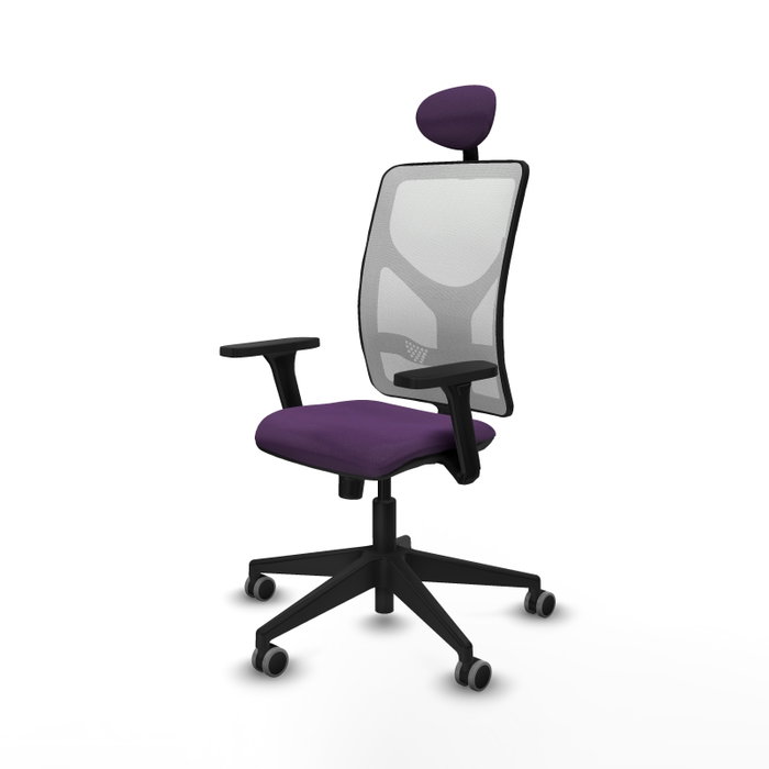 PIQUERAS Y CRESPO Silla de oficina Motilla, Mecanismo Sincro, Morado/Blanco PIQUERAS Y CRESPO Silla de oficina Motilla, Mecanismo Sincro, Morado/Blanco
