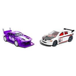 Mattel HPR91 Hot Wheels Pack 2 Coches De Carreras 1:43 Vehículos Metálicos con Detalles Auténticos