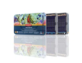 Derwent Lápices de Acuarela Inktense Caja Metálica 72 Unidades Colores Surtidos