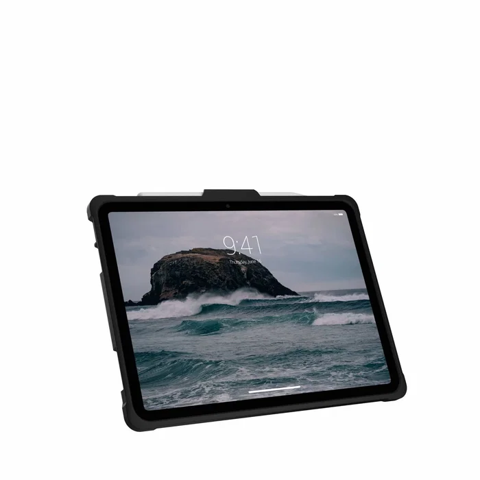 Menatwork Metropolis Series Funda Rugged con Correa para la Mano para iPad 10.9 Pulgadas (10ª Generación 2022) - Resistente a Golpes y Rayones, Portabolígrafo, Negro