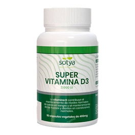 SOTYA Super Vitamina D3 3000UI 90 cápsulas