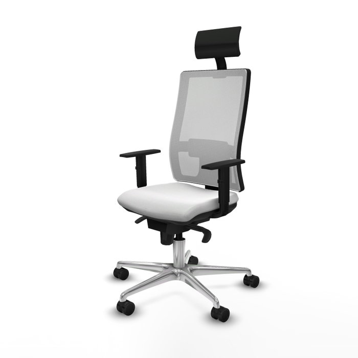 PIQUERAS Y CRESPO Silla de oficina Horna con mecanismo Sincro, Blanco PIQUERAS Y CRESPO Silla de oficina Horna con mecanismo Sincro, Blanco