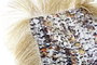 DKD Home Decor Cojín Multicolor con Flecos de Poliéster