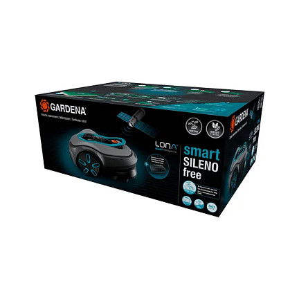 Gardena Robot cortacésped inteligente SILENO free para hasta 600 m2 Set, ideal para césped mediano y fácil de usar