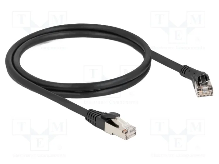 DeLOCK Cable de Red Cat.8.1 S/FTP 1 m con Conector Angulado 45° DeLOCK Cable de Red Cat.8.1 S/FTP 1 m con Conector Angulado 45°