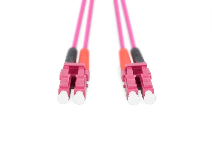 Digitus Cable de conexión de fibra óptica LC a LC dúplex OM4 de 1 m