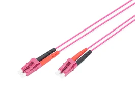 Digitus Cable de conexión de fibra óptica LC a LC dúplex OM4 de 1 m