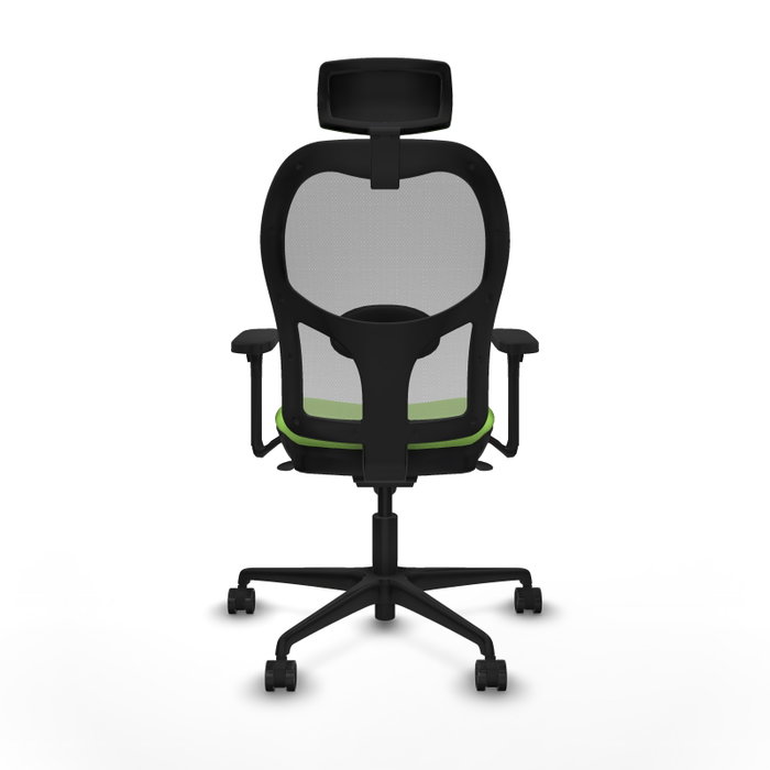 PIQUERAS Y CRESPO Silla de oficina Jorquera con mecanismo Sincro, tela Pistacho y malla Gris PIQUERAS Y CRESPO Silla de oficina Jorquera con mecanismo Sincro, tela Pistacho y malla Gris