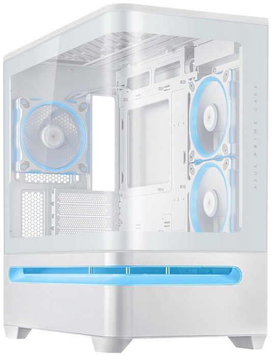 Asus PRIME AP202 TG ARGB Blanca, Caja Micro-ATX, Ventana, 3 Ventiladores, Sin Fuente Asus PRIME AP202 TG ARGB Blanca, Caja Micro-ATX, Ventana, 3 Ventiladores, Sin Fuente