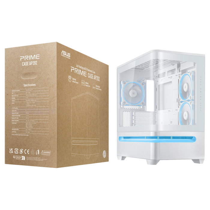 Asus PRIME AP202 TG ARGB Blanco Asus PRIME AP202 TG ARGB Blanco
