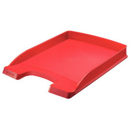 Leitz Bandeja Portadocumentos Sobremesa Plus Slim Color Rojo - 255x35x357 mm