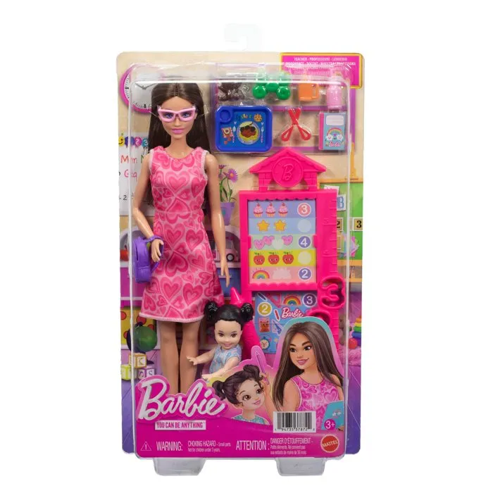 Barbie JMK12 - Set de Regalo de Barbie Pediatra - Muñeca y Accesorios