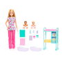 Barbie Muñeca Doctora Con Complementos Jmk12, Incluye 2 Bebés, Mesa de Reconocimiento, Accesorios Médicos, +3 Años