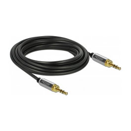 DeLOCK Cable de audio 3,5 mm con adaptador de tornillo 5 m