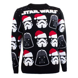 Star Wars Sweatshirt Christmas Jumper Darth Vader / Stormtrooper talla XL